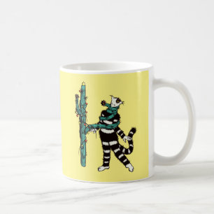 Christmas Cat And Cactus Weird Xmas Coffee Mug