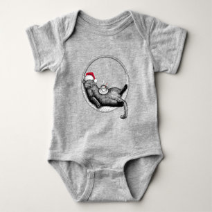 Christmas Cat Baby Bodysuit