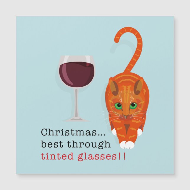 Christmas cat best through tinted glasses (Front)