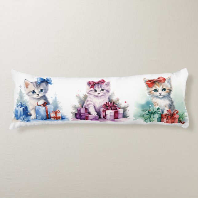 Christmas Cat Body Cushion (Front)
