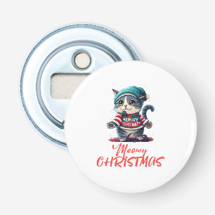 Christmas Cat  Bottle Opener