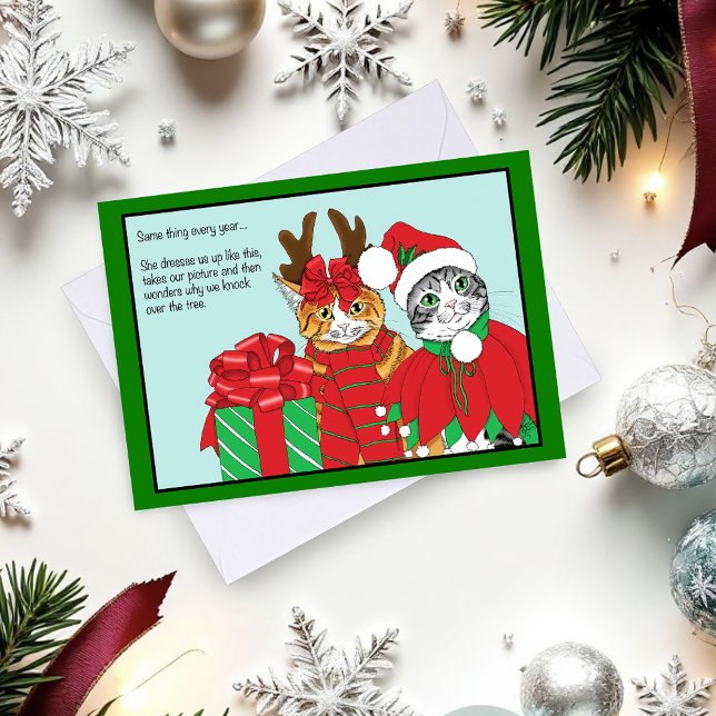 Christmas Cat Buddies Card (Creator Uploaded)