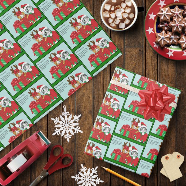 Christmas Cat Buddies Wrapping Paper (Creator Uploaded)