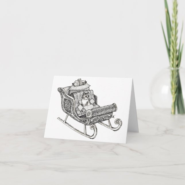 Christmas Cat Card (Front)