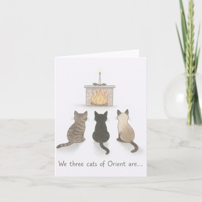 Christmas Cat Card (Front)