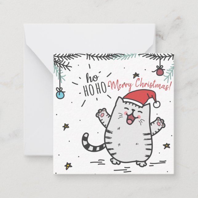 Christmas Cat Card (Front)