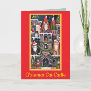 Christmas Cat Castle 2 Card