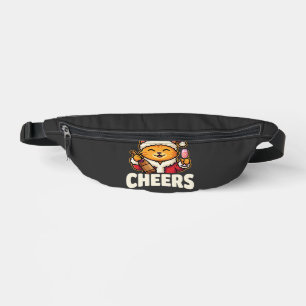 Christmas Cat Cheers Holiday Drinking Bum Bags
