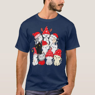 Christmas Cat Christmas Tree Christmas T-Shirt