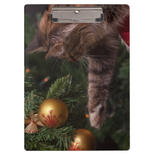 Christmas Cat Clipboard