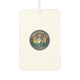 Christmas Cat Cute Kitty Design - Christmas Cat Cl Car Air Freshener