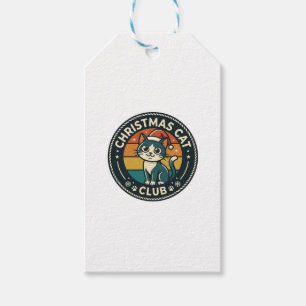 Christmas Cat Cute Kitty Design - Christmas Cat Cl Gift Tags