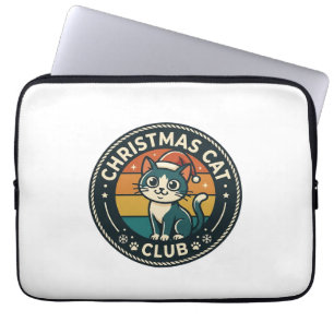 Christmas Cat Cute Kitty Design - Christmas Cat Cl Laptop Sleeve