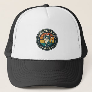 Christmas Cat Cute Kitty Design - Christmas Cat Cl Trucker Hat