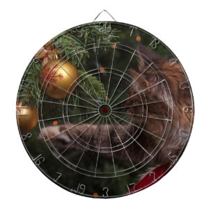 Christmas Cat Dartboard