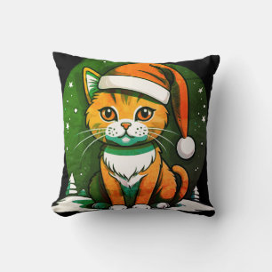 Christmas Cat Design: Cute & Festive Holiday Style Cushion