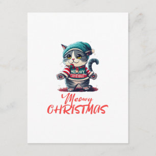 Christmas Cat Enclosure Card