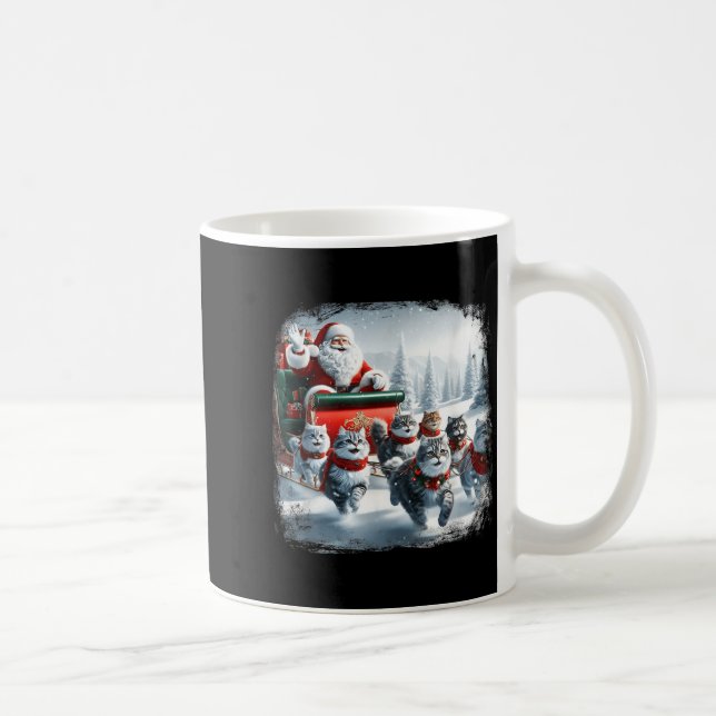 Christmas Cat Funny Cats For Everybody Xmas Men Wo Coffee Mug (Right)