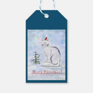 Christmas Cat Gift Tag