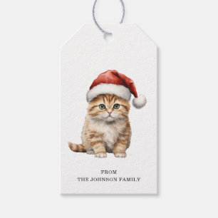 Christmas Cat Gift Tags