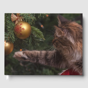 Christmas Cat Guest Book