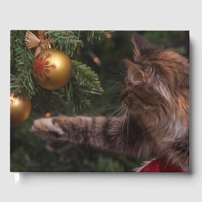 Christmas Cat Guest Book (Front)