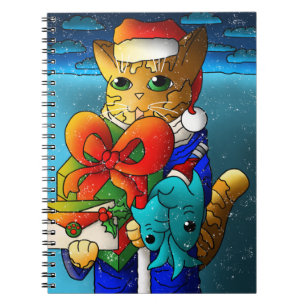 Christmas Cat Guest Notebook