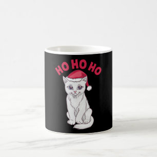 Christmas Cat Ho Ho Ho Coffee Mug