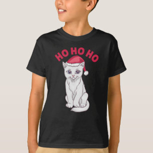 Christmas Cat Ho Ho Ho T-Shirt