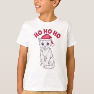 Christmas Cat Ho Ho Ho T-Shirt