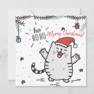 Christmas Cat  Holiday Card