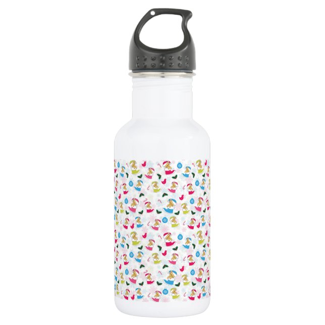 Christmas cat is sleeping 532 ml water bottle (Front)