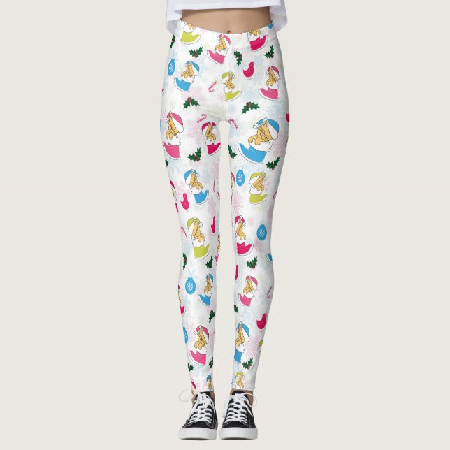 Christmas cat is sleeping leggings (Front)