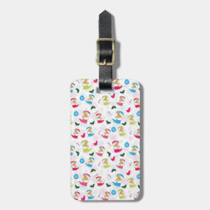 Christmas cat is sleeping luggage tag
