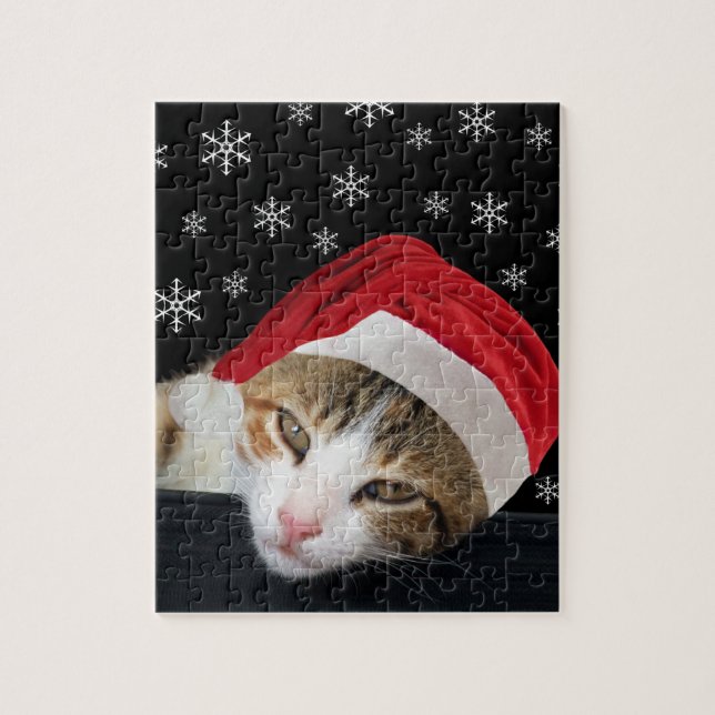 Christmas Cat Jigsaw Puzzle (Vertical)