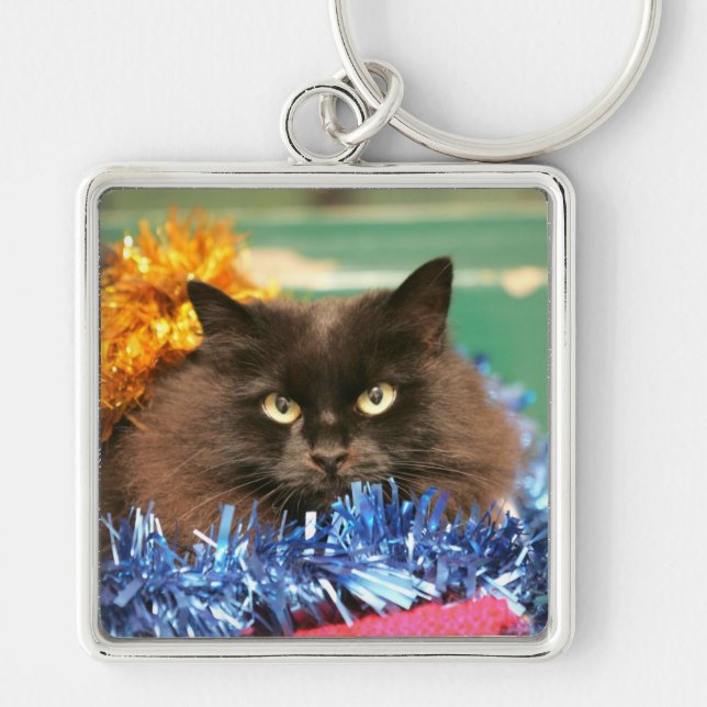 Christmas Cat Key Ring (Front)