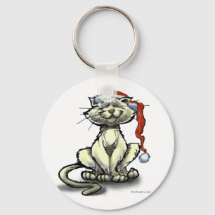 Christmas Cat Key Ring