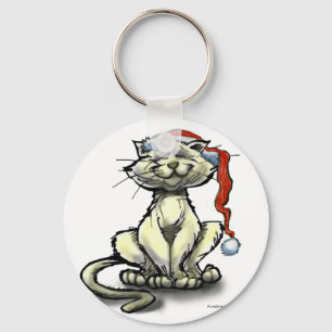 Christmas Cat Key Ring
