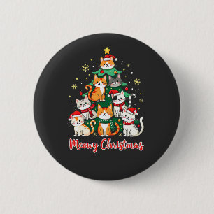 Christmas Cat Kitten Cat Lover Funny Catmas 6 Cm Round Badge