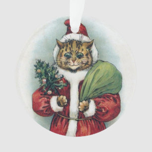 Christmas cat, Louis Wain Ornament