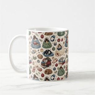 Christmas Cat Lover Coffee Cosy Holiday Book Gift Mug