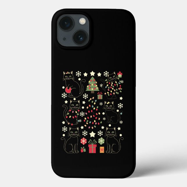 Christmas Cat Lover Gift For Cat Owner Case-Mate iPhone Case (Back)
