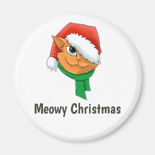 Christmas Cat Magnet