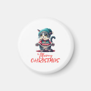 Christmas Cat  Magnet