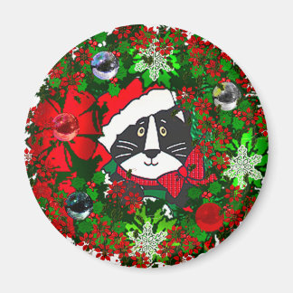 Christmas Cat Magnet