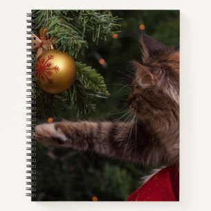 Christmas Cat Notebook
