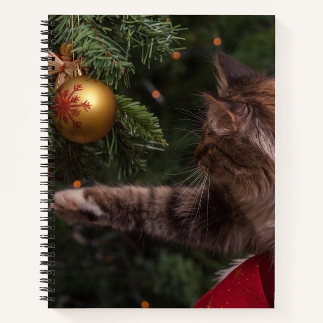 Christmas Cat Notebook (Front)