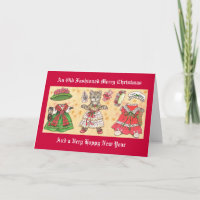 Christmas Cat Paper doll Card