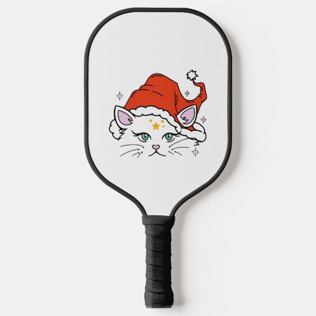 Christmas Cat        Pickleball Paddle (Front)