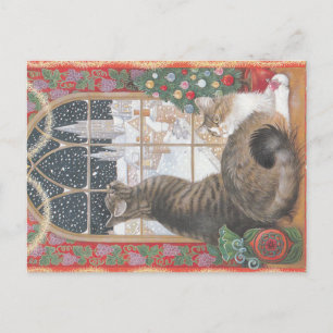Christmas Cat postcard